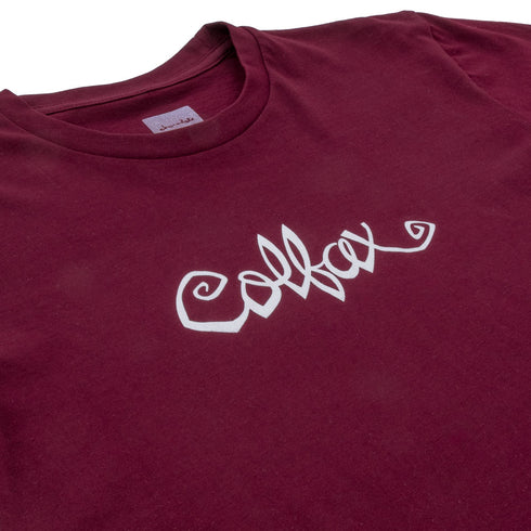 303 Boards - 303 X Chocolate Flip The Script Tee (Maroon)